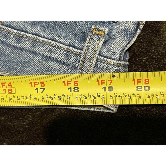 Levis 550 Jeans Mens 42x30 Blue Denim Relaxed Fit Tapered Leg Light Wash Zip Fly - Picture 5 of 10